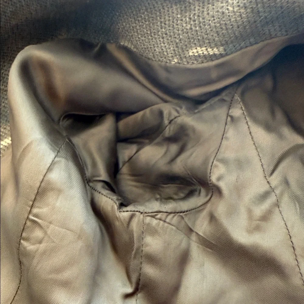 Mango (MNG) floral damask tapestry jacquard boho trench coat XS - Picture 13 of 13